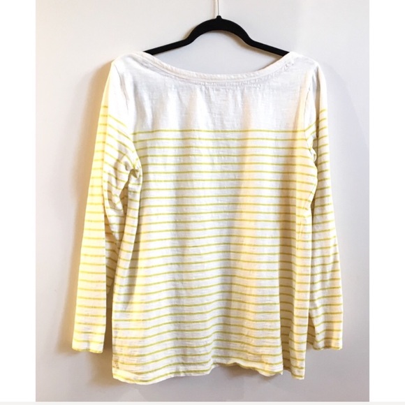 Banana Republic Shirt Boatneck Long Sleeve Stripe - Picture 2 of 8